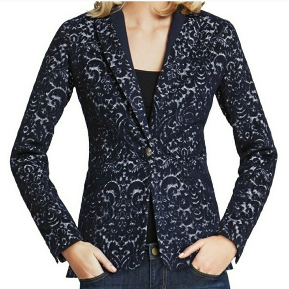 CAbi Jacquard Tuxedo Jacket #109 Fall Textured - Picture 3 of 8